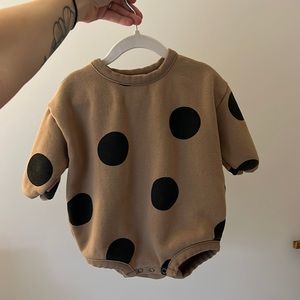 Adorable sweatshirt romper